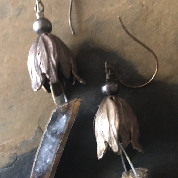 Upcycled 2pc. Antler&Stone Necklace/Earring Set - Picture 9 of 10